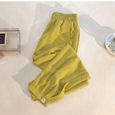 批发<b class='q'>雪纺</b>灯笼裤女春夏2026新款松紧腰宽松休闲裤九分<b class='q'>哈伦裤</b>奶奶束脚裤