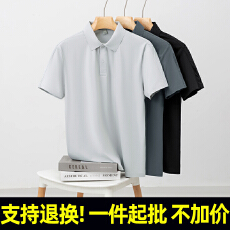 批发支持退货1376# 170克<b class='q'>户外</b>登山面料 10A抗菌冰凉触感 短袖POLO衫