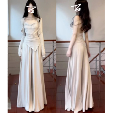 批发套装女春夏秋新款<b class='q'>不规则</b>吊带背心长袖<b class='q'>开衫</b>高腰阔腿裤长裤子三件套