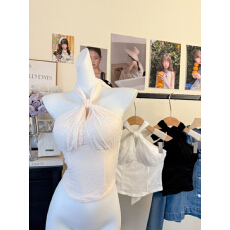 批发辣妹挂脖<b class='q'>吊带</b><b class='q'>背心</b>女春夏内搭美背<b class='q'>文胸</b>一体带胸垫蕾丝外穿收腰上衣