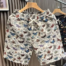 批发2025夏季男新款花色休闲宽松短裤网红青年潮牌五分裤青年痞帅中裤