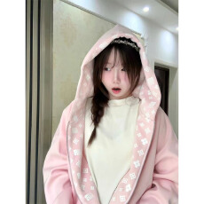 批发实价（刺绣+有内抽+华棉复合银狐绒）特大码300斤加绒外套