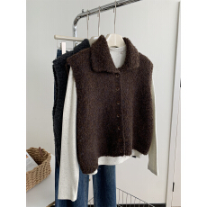 批发 特价毛衣 韩系学院风针织无袖高领毛衣马甲背心