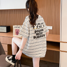 批发| 实拍实价 | 纯棉原版布+毛巾刺绣 | 后包领 | 中长款短袖<b class='q'>T</b><b class='q'>恤</b><b class='q'>女</b>