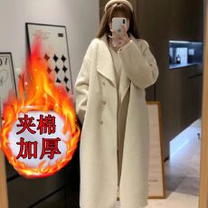 批发加厚毛呢大衣女2025年<b class='q'>新款</b>秋冬高级感毛呢小个子立领中长款外套潮