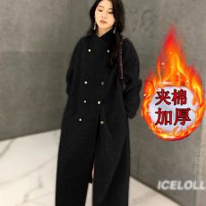 批发加厚保暖燕麦绒大衣女中长款2025秋冬<b class='q'>新款</b>韩系超好看羊毛呢子外套