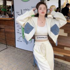 批发2026春季网红运动休闲<b class='q'>套装</b><b class='q'>女</b>时尚减龄洋气质拉链<b class='q'>卫衣</b>阔腿裤<b class='q'>两件</b>套