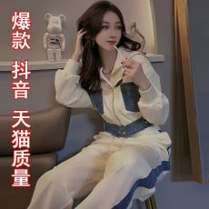批发高品质<b class='q'>卫衣</b><b class='q'>女</b>士运动服休闲<b class='q'>套装</b>春秋季新款大码洋气时髦宽松两件套