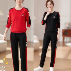 批发好质量】<b class='q'>气质</b>休闲<b class='q'>运动</b>套装女春秋冬季<b class='q'>运动</b>服时尚卫衣女大码两件套