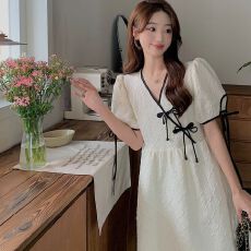 批发2026夏季中国风改良旗袍新中式显瘦<b class='q'>连衣裙</b>子女装温柔风纯欲公主裙