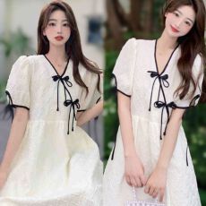 批发2026新款小个子<b class='q'>连衣裙</b>子女夏季气质新中式国风改良旗袍年轻款长裙