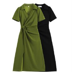 批发2026女装法式收腰遮肚显瘦裙子中年妈高级感polo<b class='q'>连衣裙</b>女夏季新款