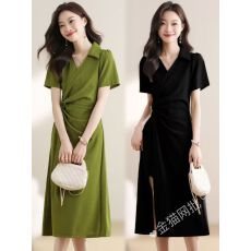 批发2026中年妈妈女装<b class='q'>连衣裙</b>夏季新款裙遮肚显瘦高端轻奢时髦a字裙子