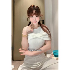 批发韩版针织吊带背心女2026夏季新款白色修身褶皱洋气甜辣妹时尚上衣