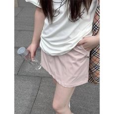 批发粉色工装短裙a字半身裙女夏季裙裤2025新款薄款包臀裙子运动裤裙
