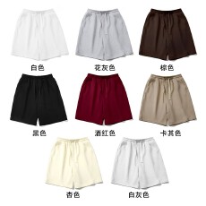 批发美式休闲<b class='q'>运动</b>五分短裤女夏季ins潮牌高街重磅宽松纯色百搭裤子