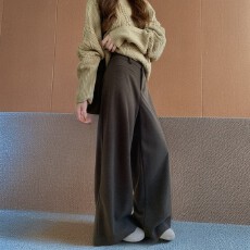 批发秋冬款韩系显瘦简约日常百搭通勤<b class='q'>西装</b>裤<b class='q'>女</b>士2026年流行网红<b class='q'>女</b>裤