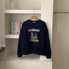 批发A1180#【加绒款+3元】圆领套头<b class='q'>短款</b><b class='q'>卫衣</b>女秋冬上衣宽松显瘦小个子