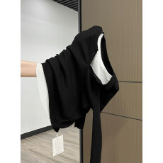 批发黑色假两件v领内搭打底衫女<b class='q'>秋</b>季<b class='q'>秋</b>冬修身短款毛衣针织衫长袖上衣