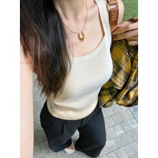 批发大码白色针织吊带背心女<b class='q'>西装</b>内搭打底衫冰丝外穿无袖上衣胖mm夏季