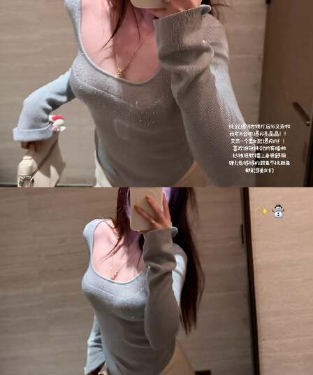 핫픽스 긴팔 니트 스웨터 여성 가을 겨울 파란색 스웨터 허리 수축 몸매 가꾸기 인사이드 가져 가라. 기본 셔츠 순수한 욕망 아름다운 작은 맨위