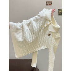 小熊刺绣毛衣针织衫女秋冬可外穿内搭学院风减龄polo领打底衫上衣