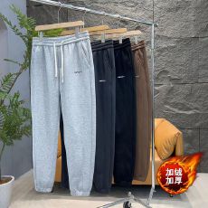 批发2025新款秋冬款<b class='q'>男</b>裤子冬季加绒加厚纯棉宽松裤子<b class='q'>男</b>冬装束脚休闲裤