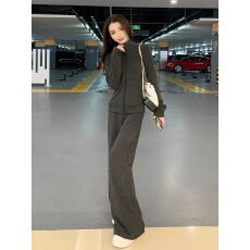 批发现货休闲慵懒风<b class='q'>运动服</b>套装女秋新款韩版<b class='q'>显瘦</b>卫衣阔腿裤两件套922#