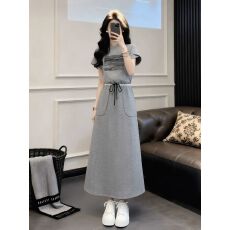 批发现货韩系穿搭休闲运动套装裙女夏季2026减龄短袖<b class='q'>半身裙</b>两件套#941