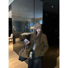 批发秋季新款美式设计感工装夹克女2025流行百搭翻领复古短款外套上衣