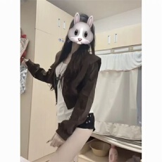 批发秋冬拉德高级小个子复古2025<b class='q'>夹克</b>上衣<b class='q'>新款</b>美式宽松短款外套