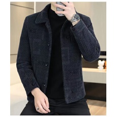 批发男士修身外套短款毛呢大衣春秋新款潮流休闲常规呢子风衣夹克外套