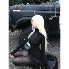 批发莫尔代棉辣妹哥特风套装女秋冬蕾丝拼接长袖上衣蛋糕<b class='q'>蓬蓬</b>裙