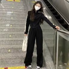 批发运动套装女秋季ins潮学生韩版宽松<b class='q'>显瘦</b>时尚网红休闲两件套跑步服