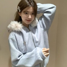 批发广州纯棉华棉复合簿款310克#加绒400克大毛领可拆卸