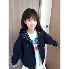 批发国<b class='q'>潮牌</b>灰色开衫连帽<b class='q'>卫衣</b>男女秋冬2025爆款美式复古情侣拉链外套潮