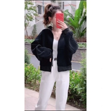 批发纯棉短款卫衣外套女2025春秋季新款宽松韩版原宿风开衫<b class='q'>上衣</b>潮ins