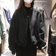 批发秋季ins潮<b class='q'>上衣</b>流行韩版宽松百搭拉链卫衣长袖休闲<b class='q'>运动</b>外套女