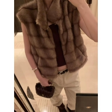 批发复古风立领仿貂皮<b class='q'>皮草</b><b class='q'>马甲</b>女气质保暖无袖毛毛外套千金感