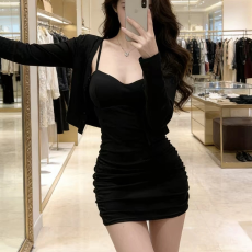批发辣妹修身吊带裙两件套2026约会套装