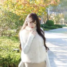 批发2026新款韩版仿狐狸毛环保皮草马甲女冬外穿<b class='q'>立领</b>富家千金毛毛外套