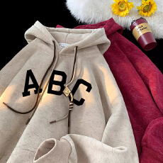 批发特价官图华棉复天鹅绒】特大码300斤印花卫衣<b class='q'>男</b>女加绒加厚<b class='q'>外套</b>潮