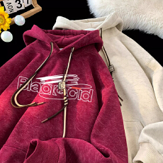 批发特价官图华棉复天鹅绒】特大码300斤印花卫衣<b class='q'>男</b>女加绒加厚<b class='q'>外套</b>潮