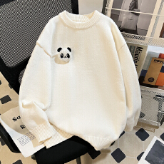 批发特价实拍毛衣600克特大码M-4XL300斤秋冬宽松圆领针织男女同款