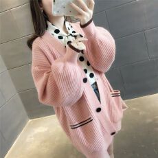 批发秋女装韩版针织开衫上衣女<b class='q'>长袖</b>毛衣<b class='q'>外套</b>韩版上衣春秋潮
