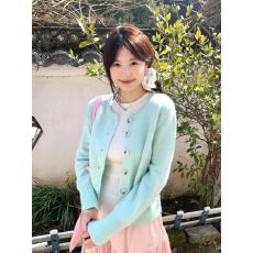 批发法式温柔风春季子<b class='q'>女</b>2026新款多巴胺穿搭毛衣开衫巨好看漂亮