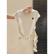 批发【230克40支1*1精梳紧密95棉】<b class='q'>短袖</b>t恤女夏辣妹超火<b class='q'>修身</b>收腰上衣