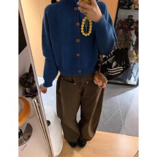 批发复古慵懒风高领长袖针织衫上衣搭宽松高腰垂感弯刀<b class='q'>牛仔</b>裤两件套女