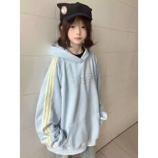 批发卫衣男女情侣装春秋薄款2025设计感宽松印花外套连帽<b class='q'>韩版</b>上衣