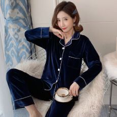 批发睡衣女冬季金丝绒韩版学生保暖加厚女士秋冬天两件套装<b class='q'>大码</b>家居服